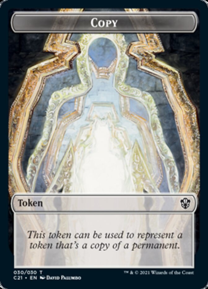 Copy // Fractal Double-Sided Token [Commander 2021 Tokens] | Gear Gaming Bentonville