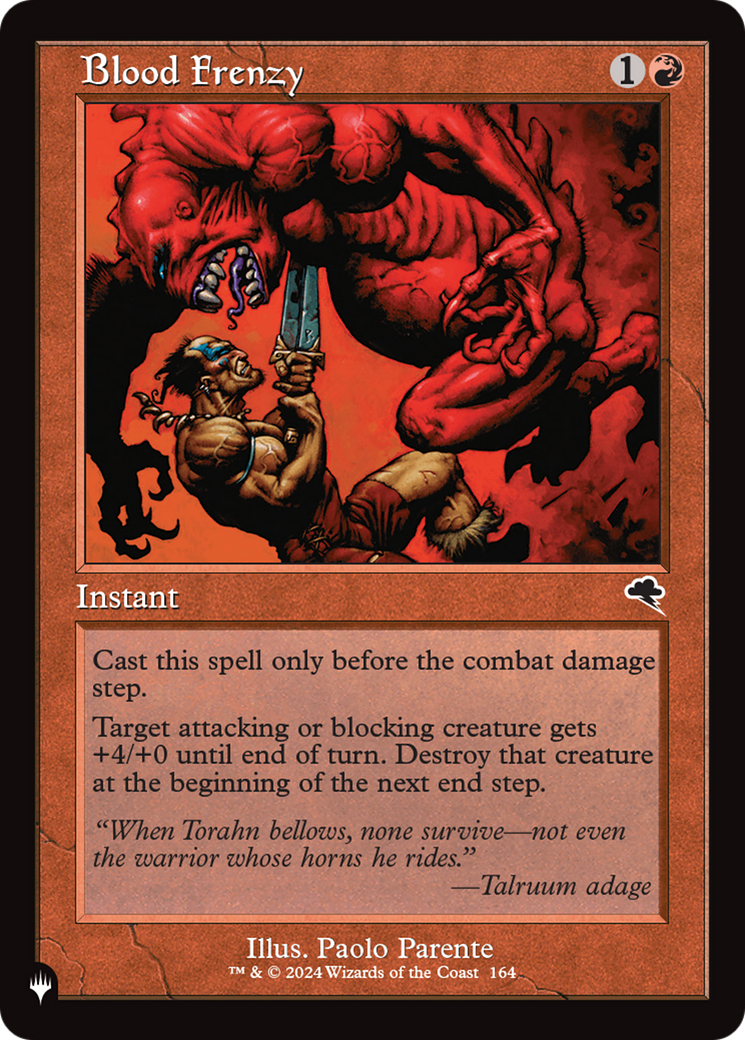 Blood Frenzy [The List Reprints] | Gear Gaming Bentonville