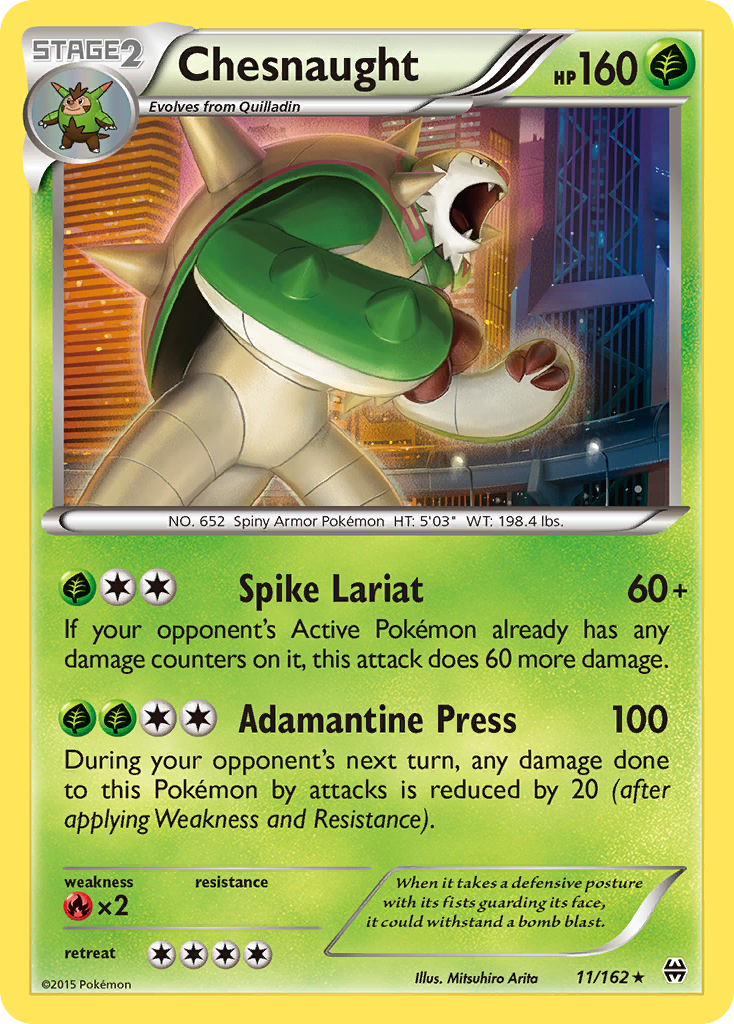 Chesnaught (11/162) [XY: BREAKthrough] | Gear Gaming Bentonville