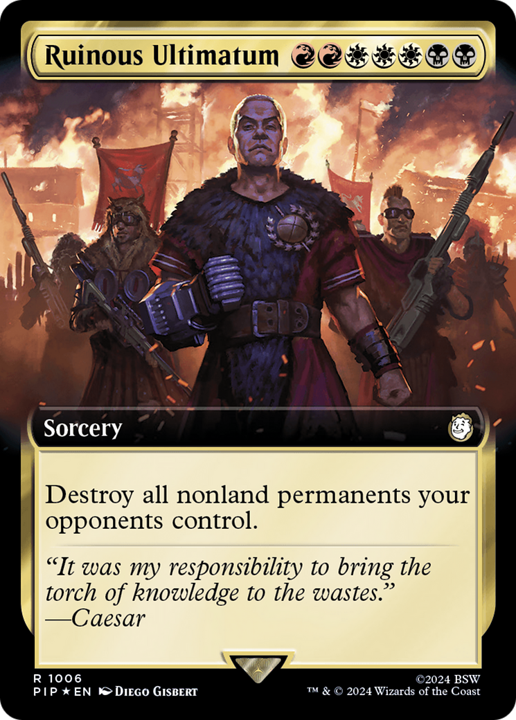 Ruinous Ultimatum (Extended Art) (Surge Foil) [Fallout] | Gear Gaming Bentonville