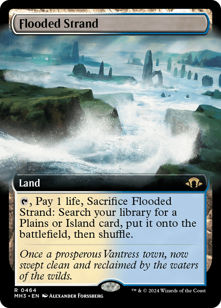 Flooded Strand (Extended Art) [Modern Horizons 3] | Gear Gaming Bentonville