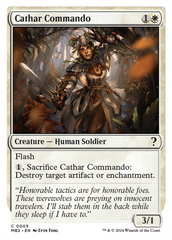 Cathar Commando (White Border) [Mystery Booster 2] | Gear Gaming Bentonville