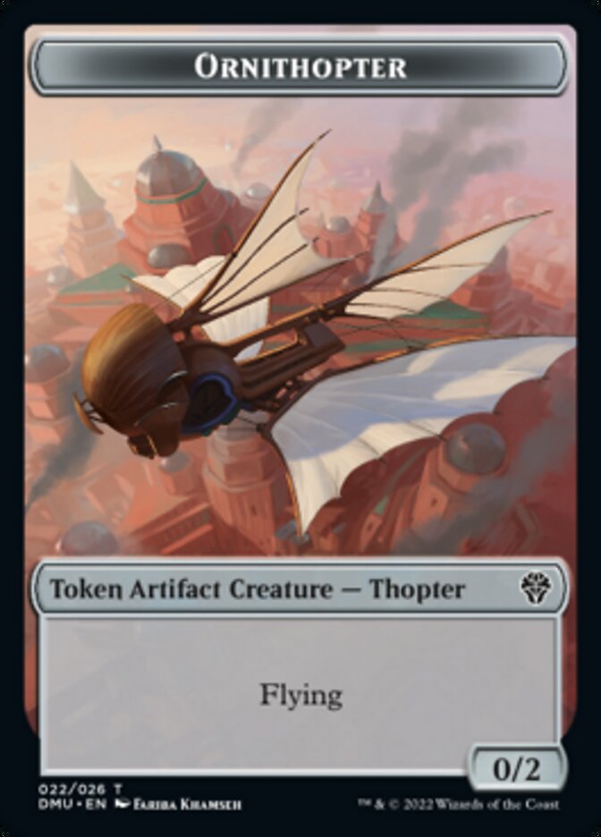 Bird (002) // Ornithopter Double-Sided Token [Dominaria United Tokens] | Gear Gaming Bentonville