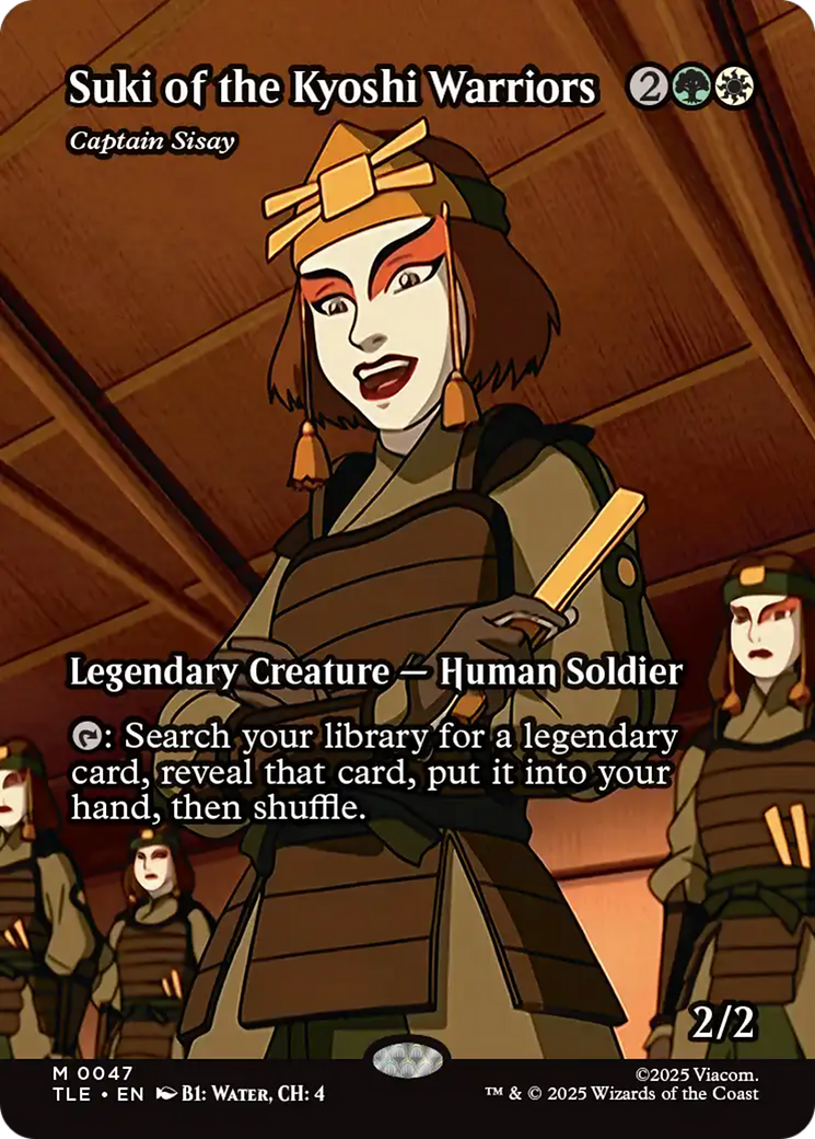 Suki of the Kyoshi Warriors - Captain Sisay (Borderless) [Avatar: The Last Airbender: Eternal-Legal] | Gear Gaming Bentonville