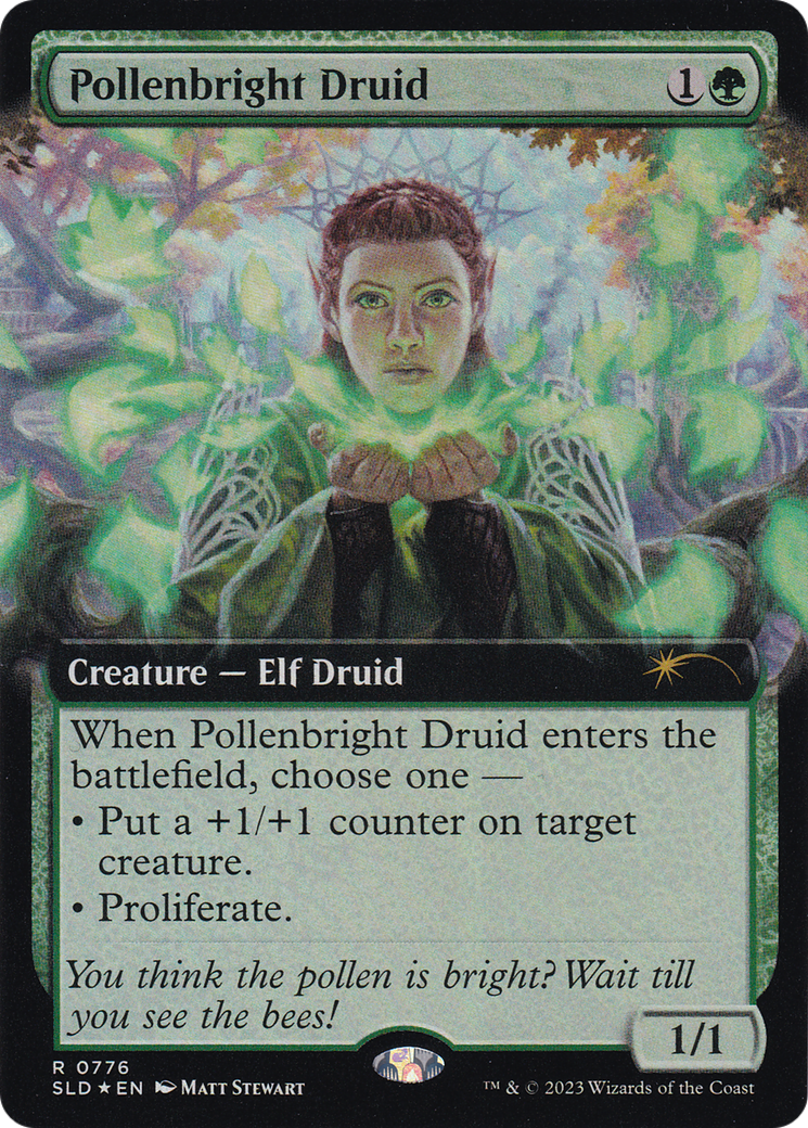 Pollenbright Druid (Extended Art) [Secret Lair Drop Series] | Gear Gaming Bentonville