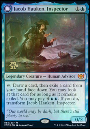 Jacob Hauken, Inspector // Hauken's Insight [Innistrad: Crimson Vow Prerelease Promos] | Gear Gaming Bentonville