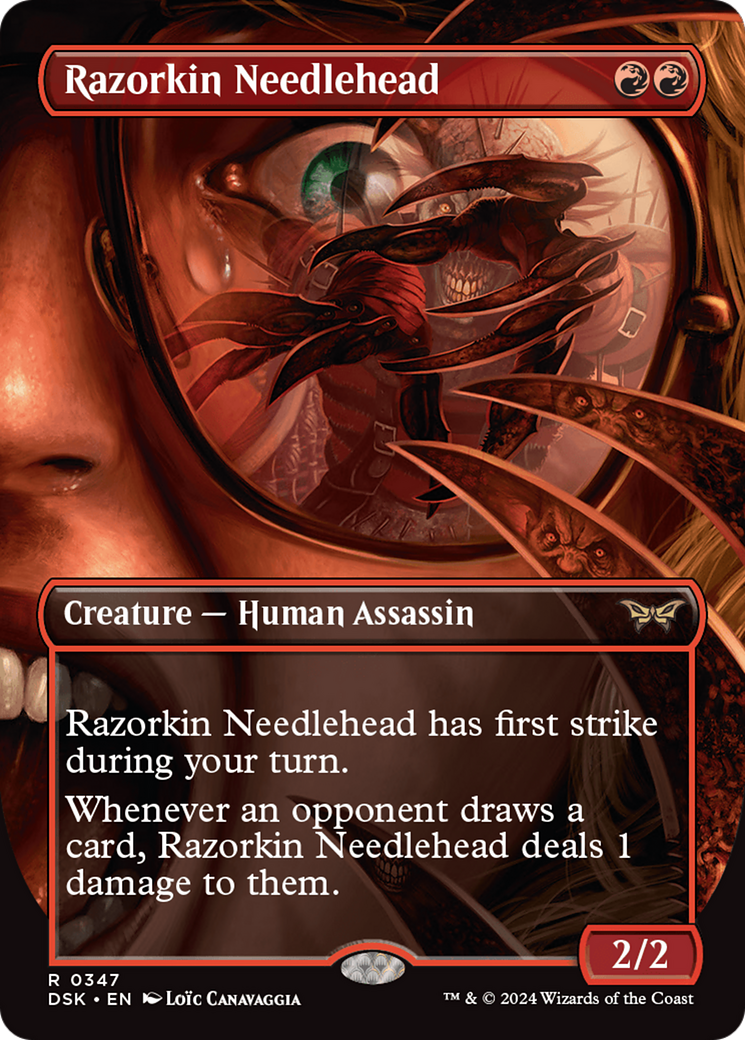 Razorkin Needlehead (Borderless) [Duskmourn: House of Horror] | Gear Gaming Bentonville