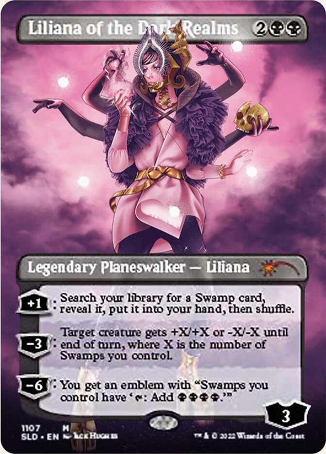 Liliana of the Dark Realms (Borderless) [Secret Lair Drop Series] | Gear Gaming Bentonville