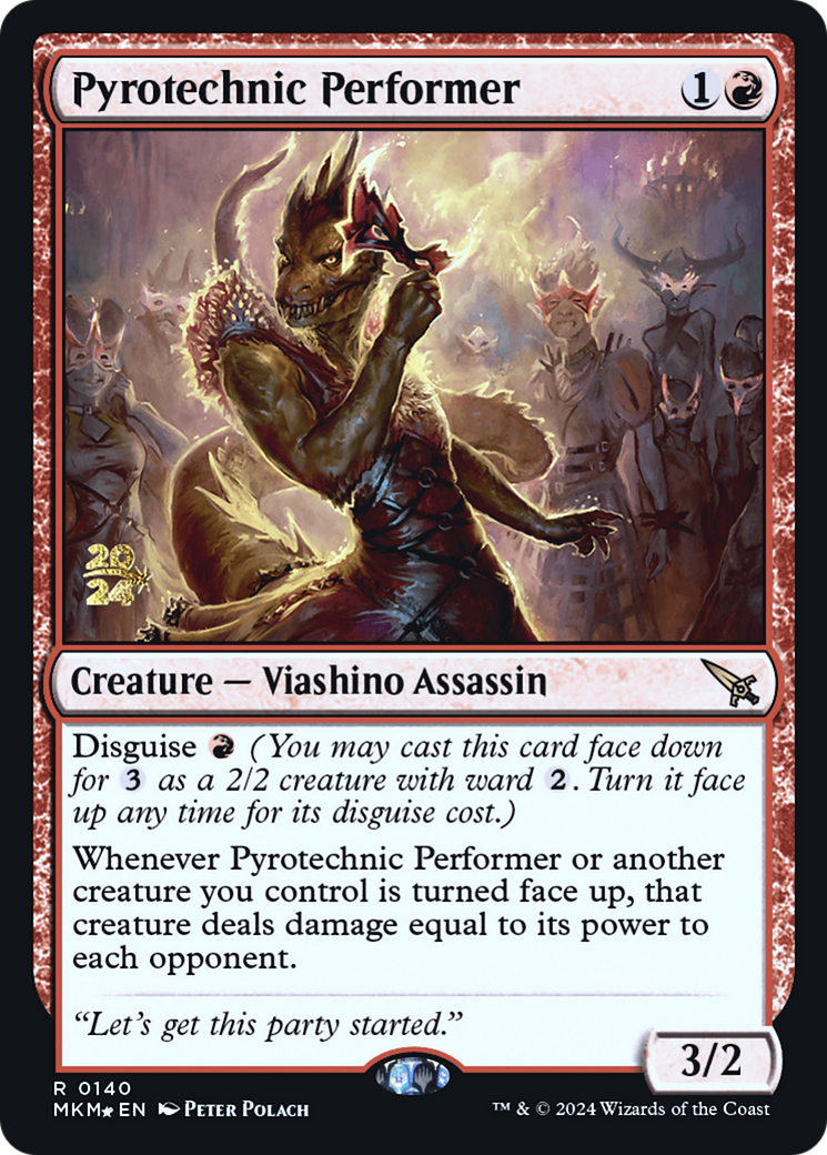 Pyrotechnic Performer [Murders at Karlov Manor Prerelease Promos] | Gear Gaming Bentonville