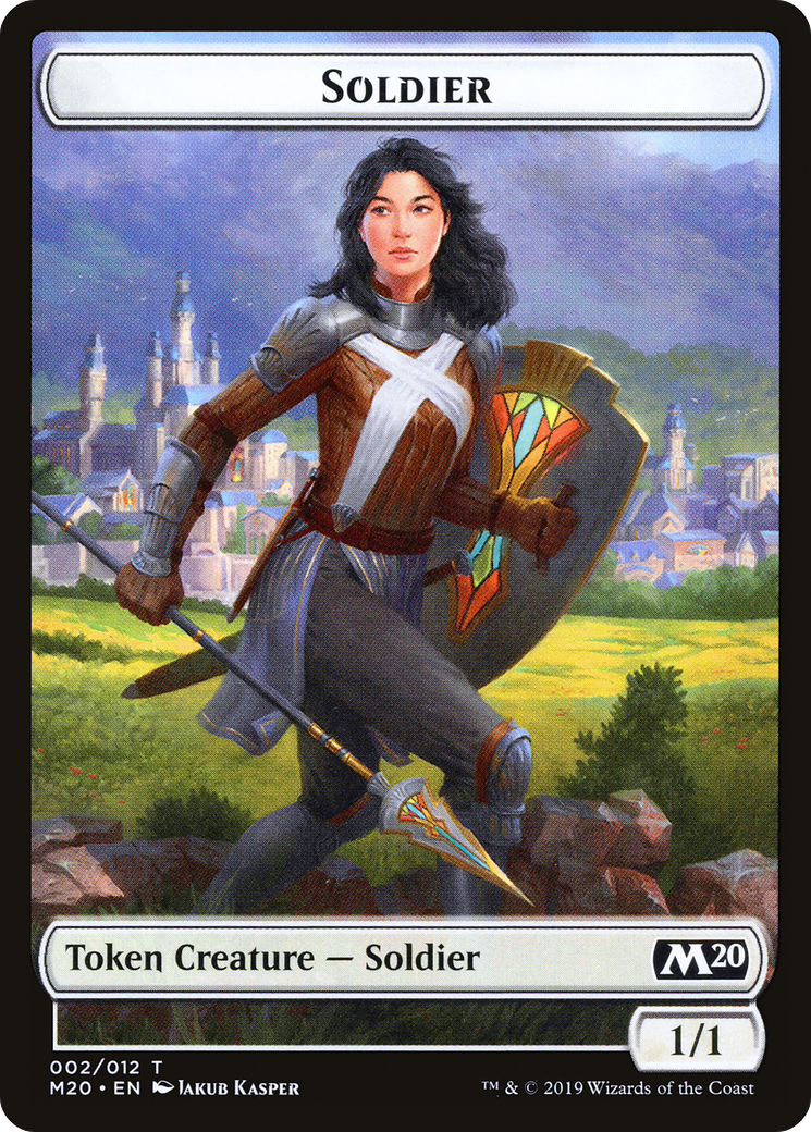 Soldier // Dinosaur Double-Sided Token [Game Night 2019 Tokens] | Gear Gaming Bentonville