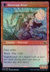 Brutal Cathar // Moonrage Brute [Innistrad: Midnight Hunt Prerelease Promos] | Gear Gaming Bentonville