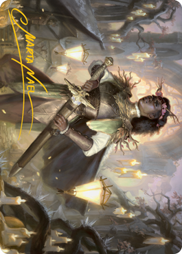 Sungold Sentinel Art Card (Gold-Stamped Signature) [Innistrad: Midnight Hunt Art Series] | Gear Gaming Bentonville
