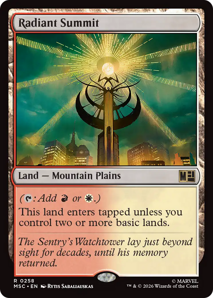 Radiant Summit [Marvel Super Heroes Commander] | Gear Gaming Bentonville