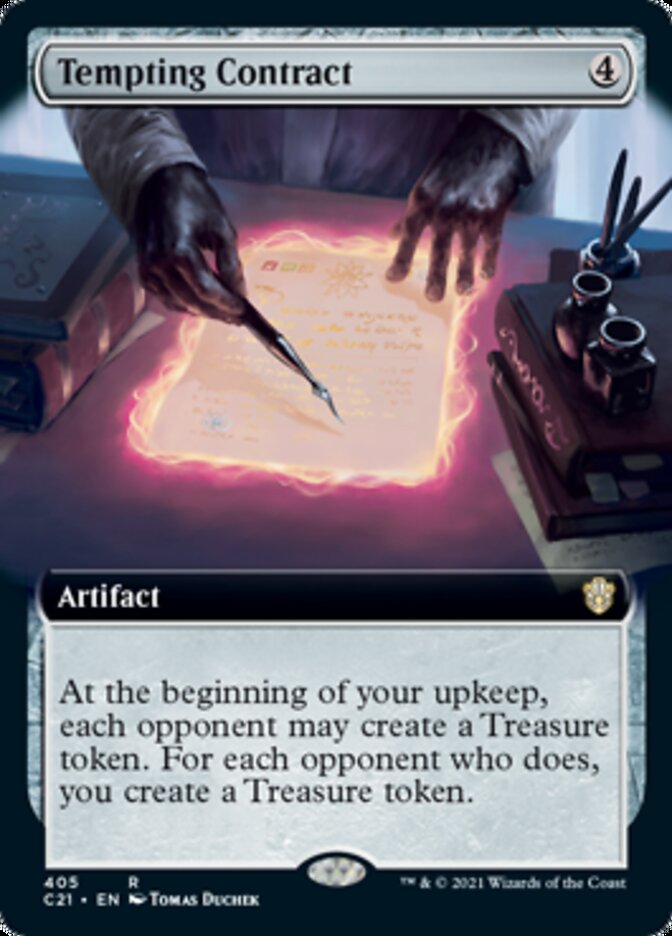 Tempting Contract (Extended Art) [Commander 2021] | Gear Gaming Bentonville