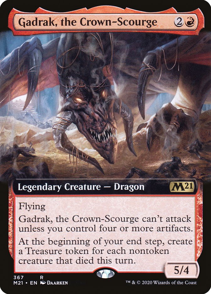 Gadrak, the Crown-Scourge (Extended Art) [Core Set 2021] | Gear Gaming Bentonville