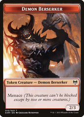 Elf Warrior // Demon Berserker Double-Sided Token [Kaldheim Tokens] | Gear Gaming Bentonville
