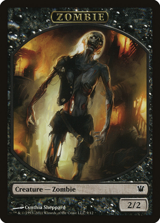 Zombie Token (9/12) [Innistrad Tokens] | Gear Gaming Bentonville