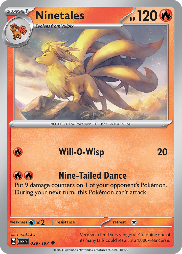 Ninetales (029/197) [Scarlet & Violet: Obsidian Flames] | Gear Gaming Bentonville