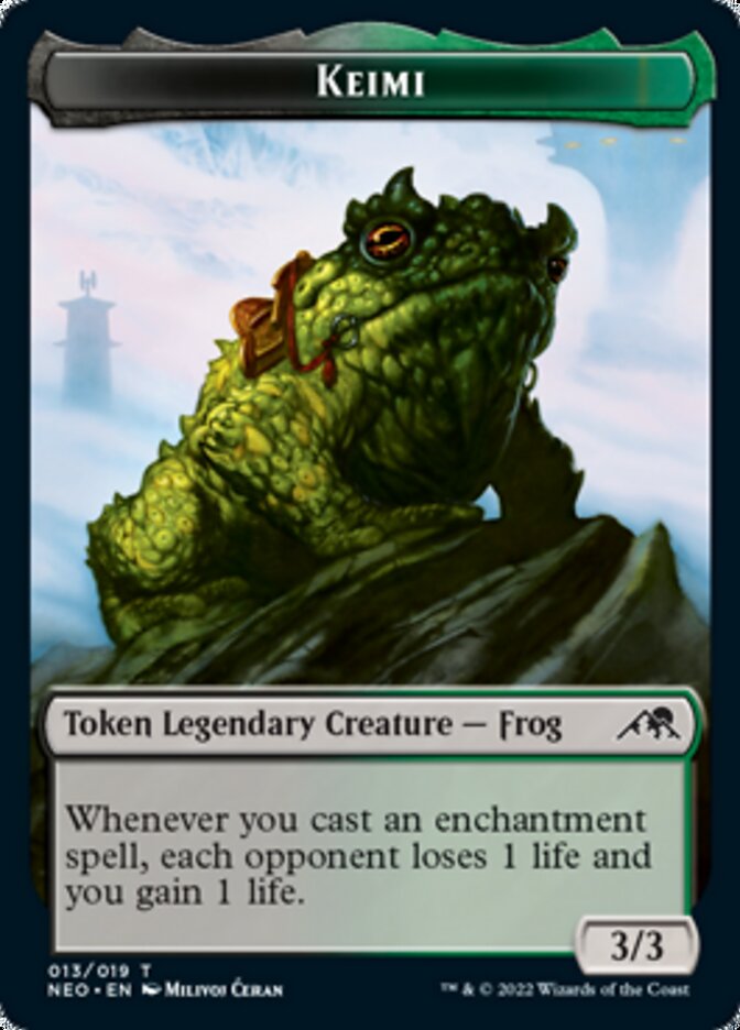 Spirit (002) // Keimi Double-Sided Token [Kamigawa: Neon Dynasty Tokens] | Gear Gaming Bentonville