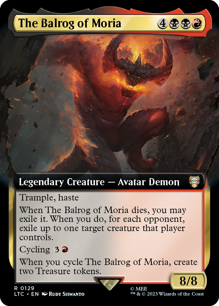 The Balrog of Moria (Extended Art) [The Lord of the Rings: Tales of Middle-Earth Commander] | Gear Gaming Bentonville