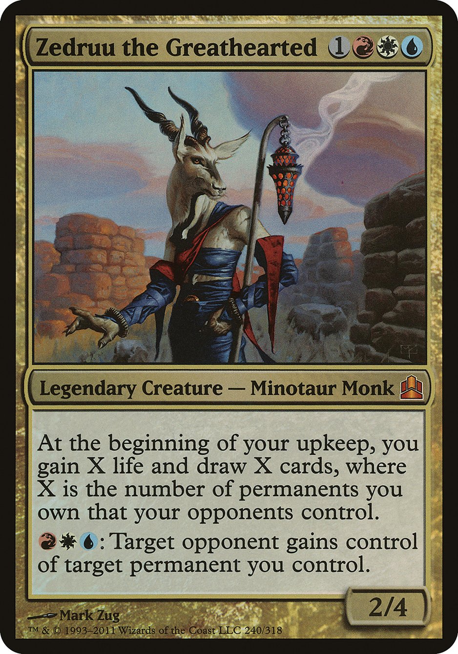 Zedruu the Greathearted (Oversized) [Commander 2011 Oversized] | Gear Gaming Bentonville