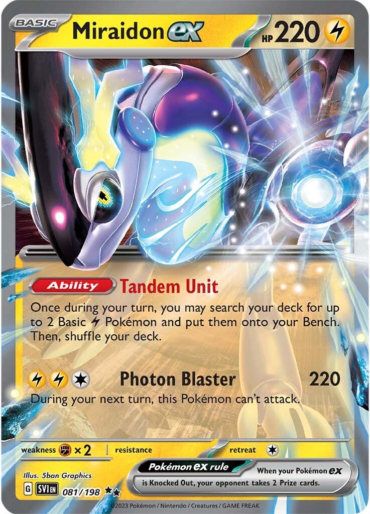 Miraidon ex (081/198) (Jumbo Card) [Scarlet & Violet: Base Set] | Gear Gaming Bentonville