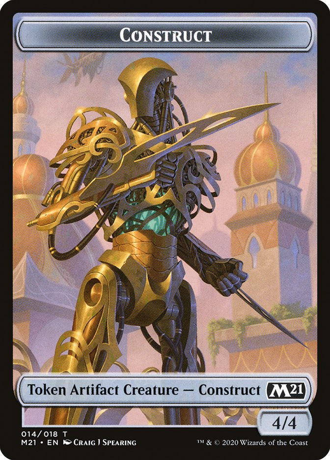 Beast // Construct Double-Sided Token [Core Set 2021 Tokens] | Gear Gaming Bentonville