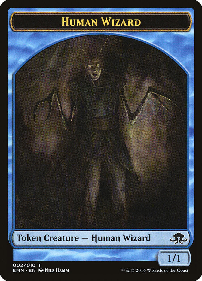 Human Wizard Token [Eldritch Moon Tokens] | Gear Gaming Bentonville