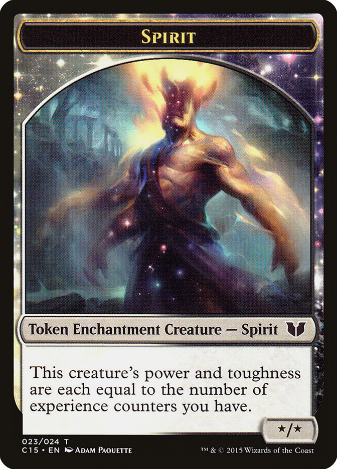 Spirit (023) // Cat Double-Sided Token [Commander 2015 Tokens] | Gear Gaming Bentonville