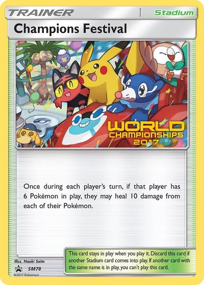 Champions Festival (SM78) (2017) [Sun & Moon: Black Star Promos] | Gear Gaming Bentonville