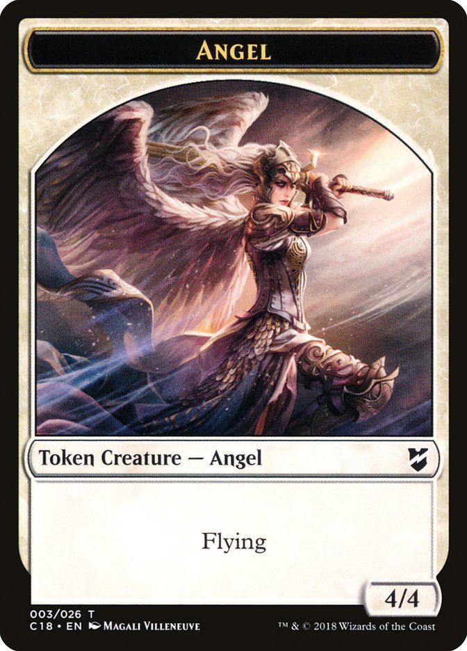 Manifest // Angel Double-Sided Token [Commander 2018 Tokens] | Gear Gaming Bentonville