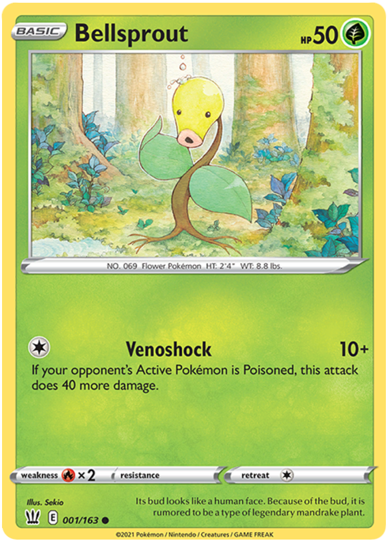 Bellsprout (001/163) [Sword & Shield: Battle Styles] | Gear Gaming Bentonville