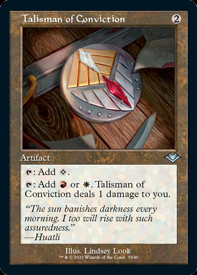 Talisman of Conviction (Retro Foil Etched) [Modern Horizons] | Gear Gaming Bentonville