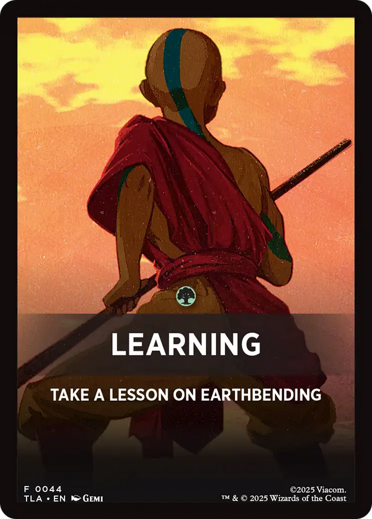 Learning Theme Card [Avatar: The Last Airbender Tokens] | Gear Gaming Bentonville
