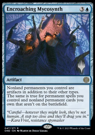 Encroaching Mycosynth (Promo Pack) [Phyrexia: All Will Be One Promos] | Gear Gaming Bentonville
