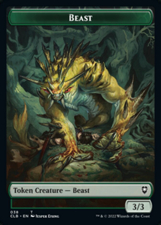 Satyr // Beast Double-Sided Token [Commander Legends: Battle for Baldur's Gate Tokens] | Gear Gaming Bentonville