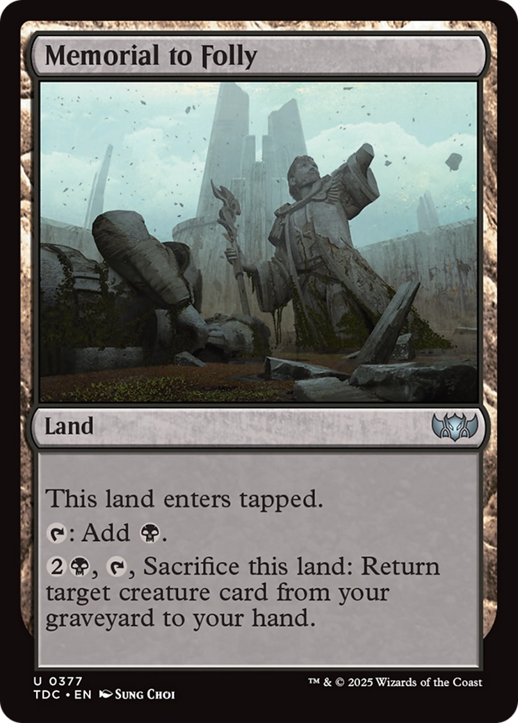 Memorial to Folly [Tarkir: Dragonstorm Commander] | Gear Gaming Bentonville