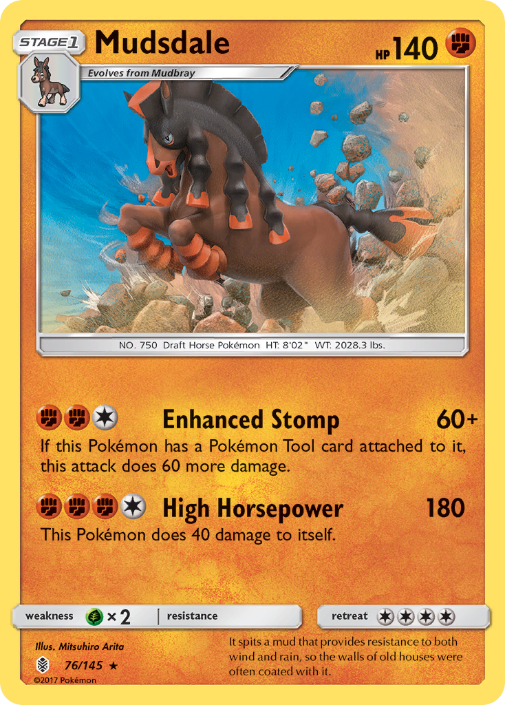 Mudsdale (76/145) [Sun & Moon: Guardians Rising] | Gear Gaming Bentonville