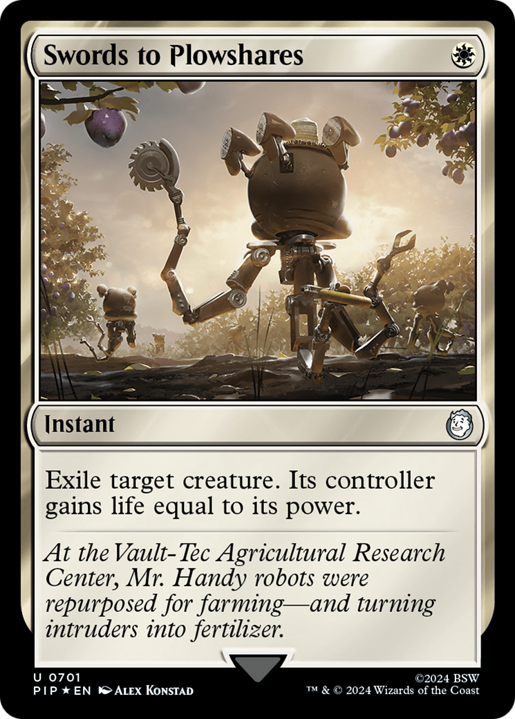 Swords to Plowshares (Surge Foil) [Fallout] | Gear Gaming Bentonville