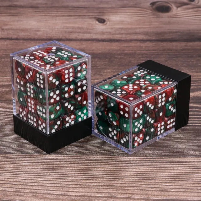 (Green/Red) 12mm D6 block of 36 dice | Gear Gaming Bentonville