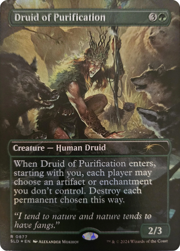 Druid of Purification (Rainbow Foil) [Secret Lair Drop Series] | Gear Gaming Bentonville