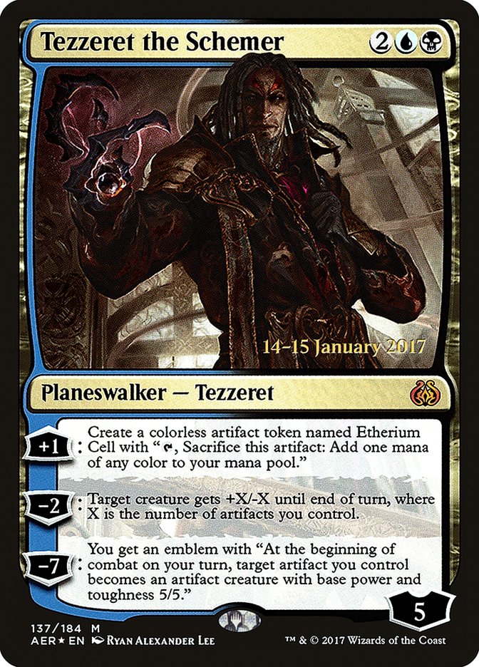 Tezzeret the Schemer [Aether Revolt Prerelease Promos] | Gear Gaming Bentonville