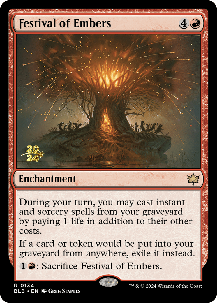 Festival of Embers [Bloomburrow Prerelease Promos] | Gear Gaming Bentonville