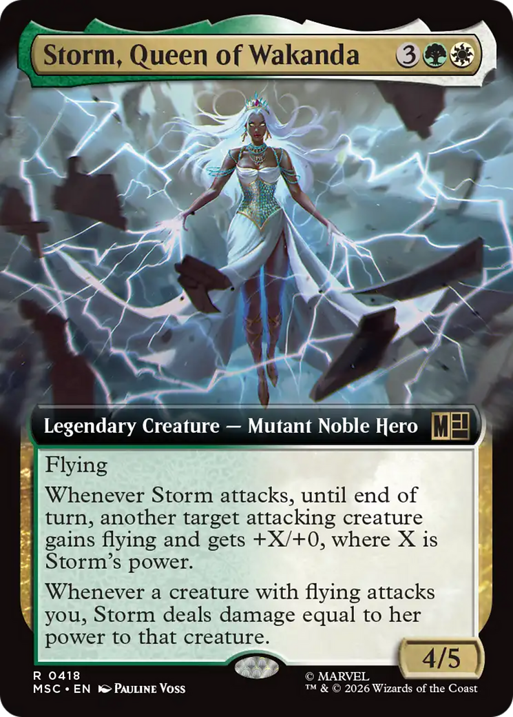 Storm, Queen of Wakanda (Extended Art) [Marvel Super Heroes Commander] | Gear Gaming Bentonville