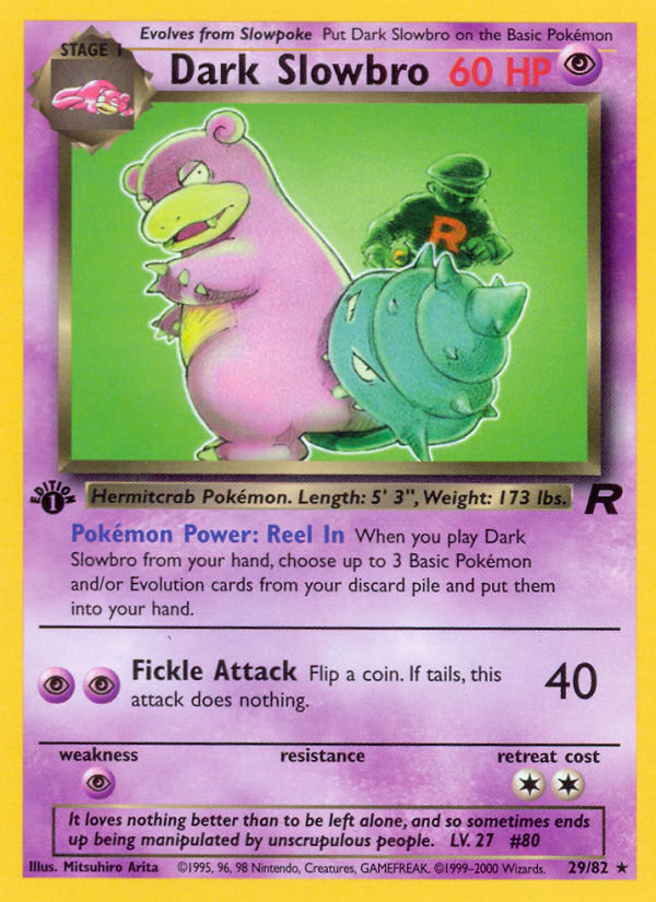 Dark Slowbro (29/82) [Team Rocket 1st Edition] | Gear Gaming Bentonville