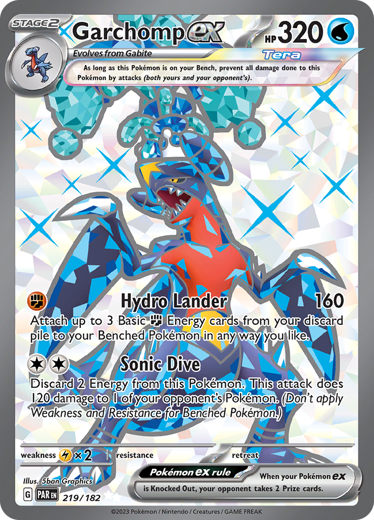 Garchomp ex (219/182) [Scarlet & Violet: Paradox Rift] | Gear Gaming Bentonville