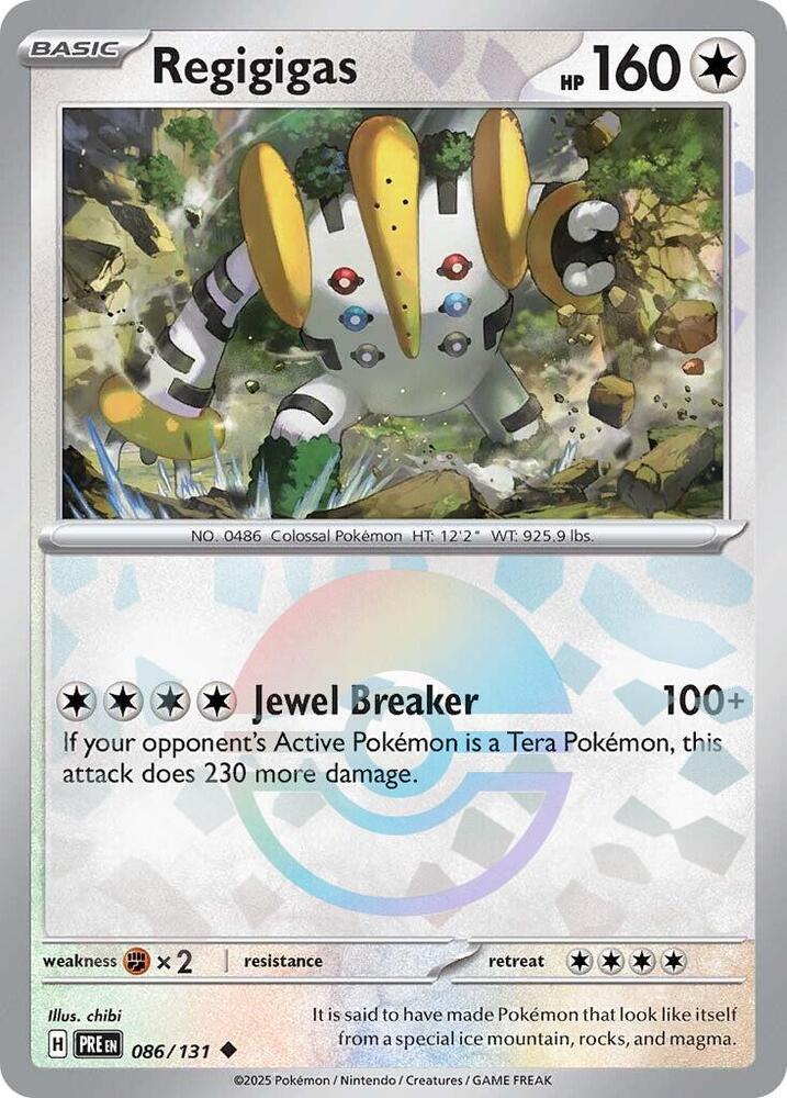 Regigigas (086/131) (Poke Ball Pattern) [Scarlet & Violet: Prismatic Evolutions] | Gear Gaming Bentonville