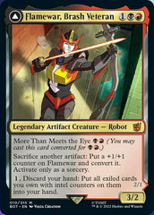 Flamewar, Brash Veteran // Flamewar, Streetwise Operative [Transformers] | Gear Gaming Bentonville