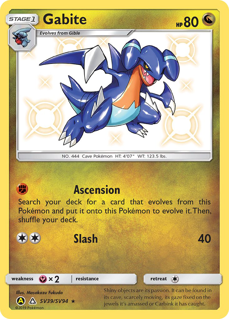 Gabite (SV39/SV94) [Sun & Moon: Hidden Fates - Shiny Vault] | Gear Gaming Bentonville