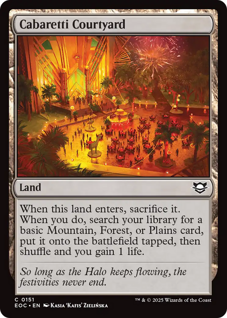 Cabaretti Courtyard [Edge of Eternities Commander] | Gear Gaming Bentonville